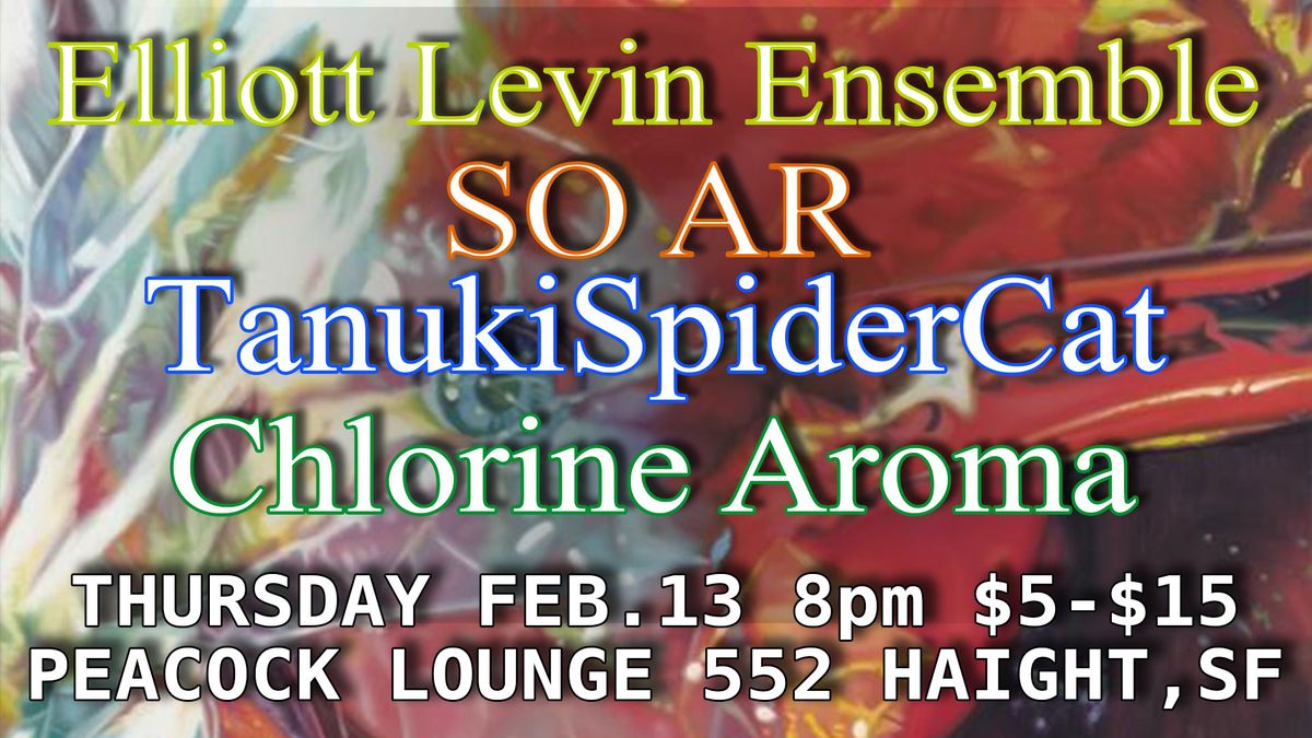 Elliott Levin Ensemble, SO AR, TanukiSpiderCat, Chlorine Aroma