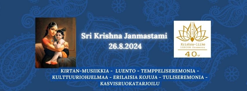 Sri Krishna Janmastami 26.8.2024