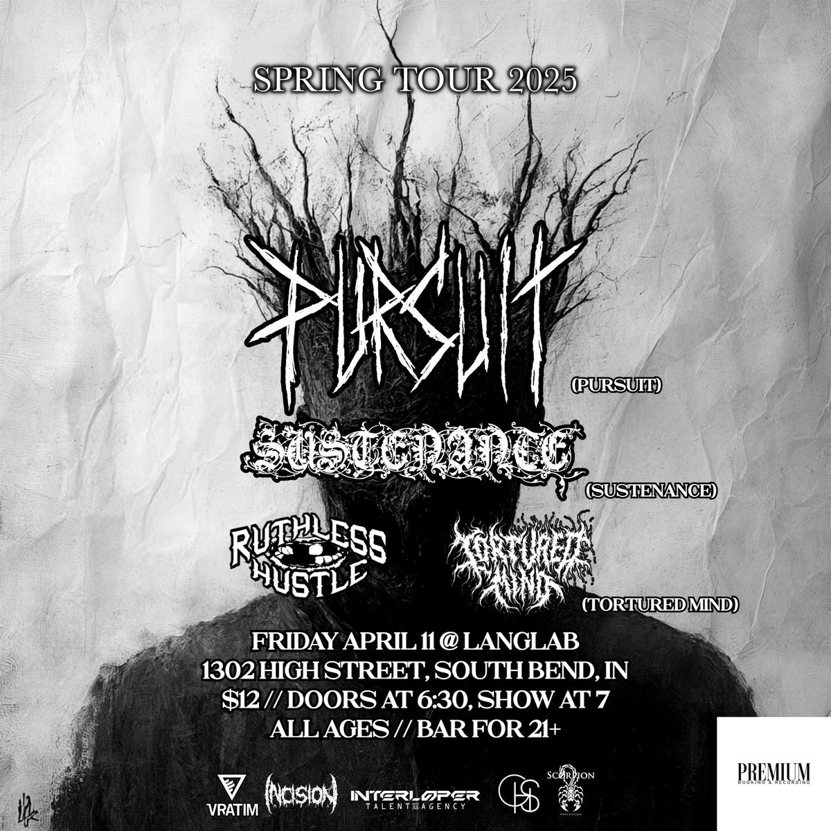 METAL NIGHT AT LANGLAB (feat. Pursuit, Sustenance, Ruthless Hustle, Tortured Mind)