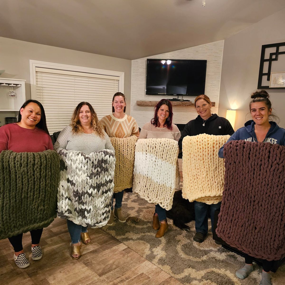 SOLD OUT! July 9th - 3 Sheeps Brewing Co. Chunky Knit Blanket Workshop