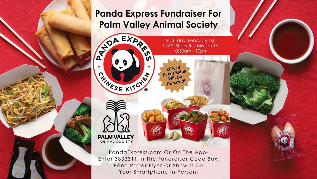 Panda Express Fundraiser for PVAS!\ud83e\udd61\ud83d\udc3e