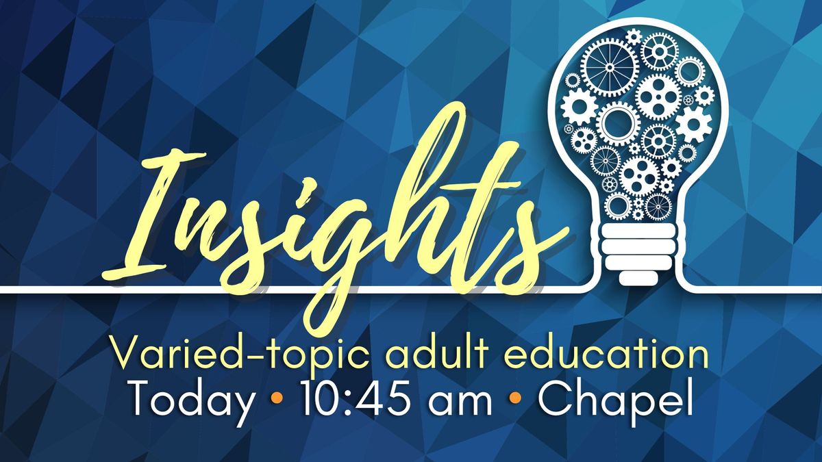 Insights Adult Education Class