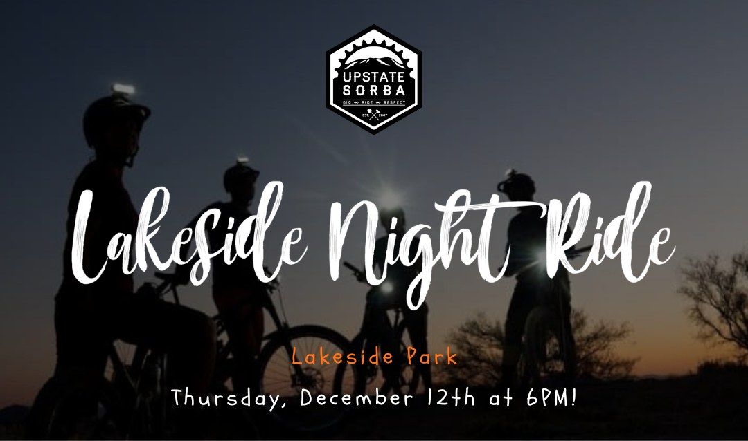 January Group Ride - Night Ride - Lakeside Park