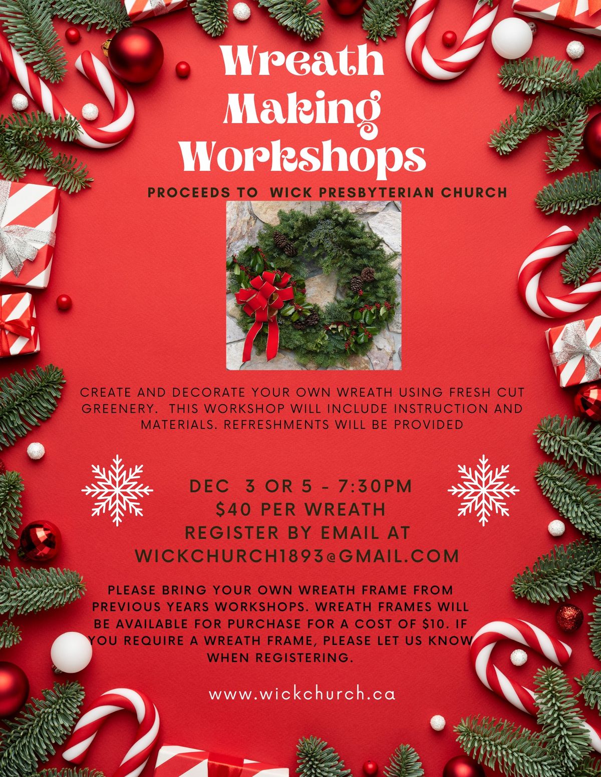 Fresh Greenery Wreath Making Workshop