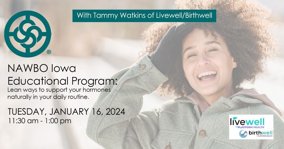 NAWBO Iowa Presents Tammy Waktins of Livewell\/Birthwell