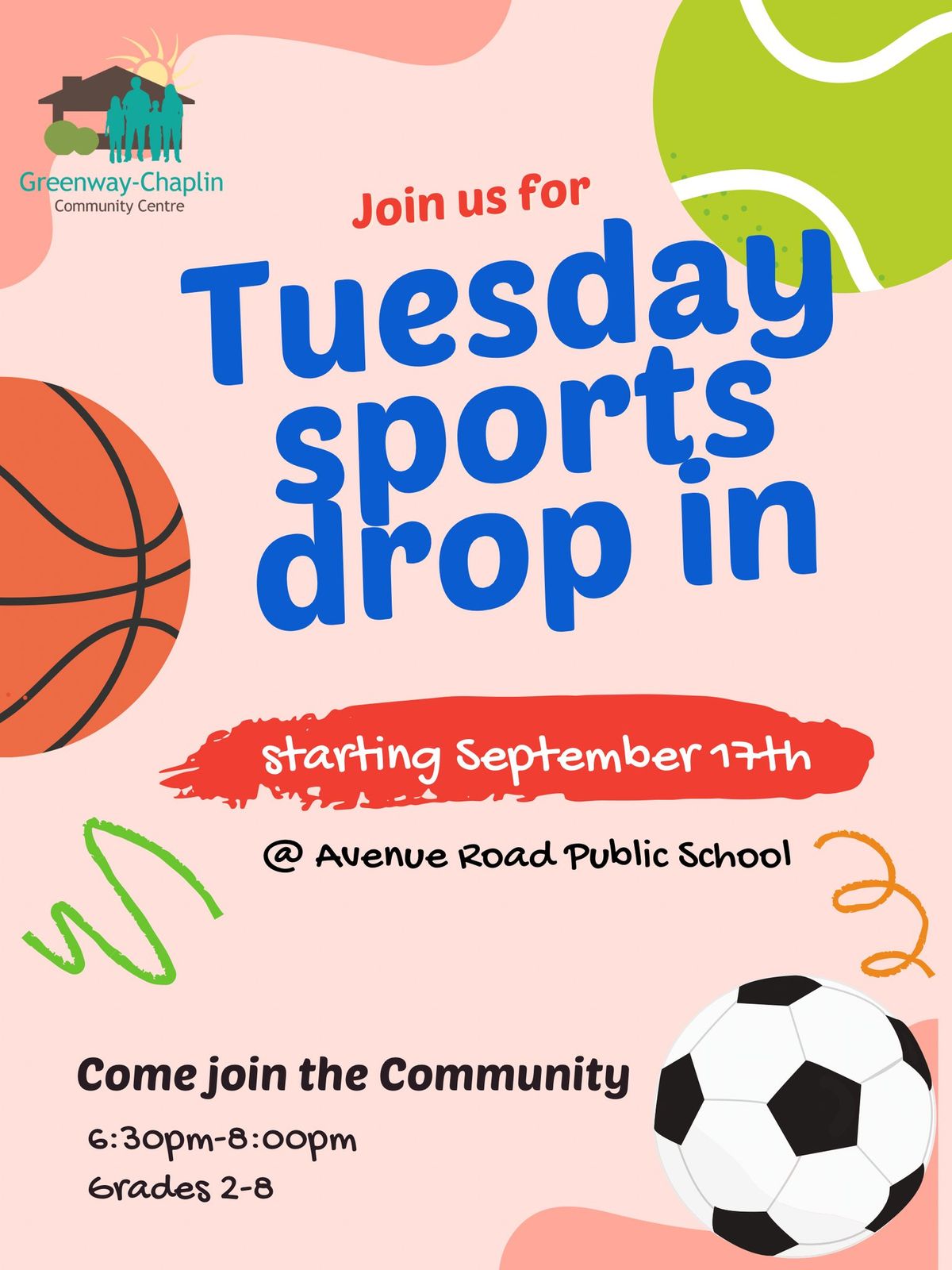 Greenway Tuesdays Sports Drop-In (Grade 2-8)