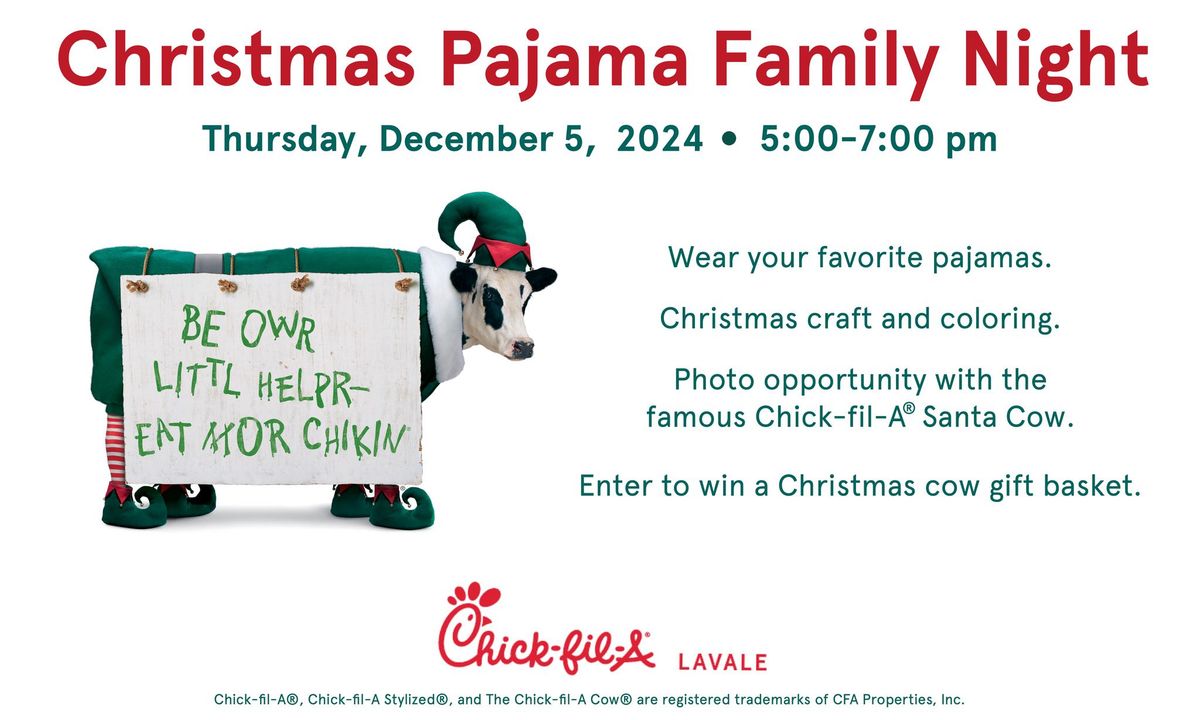 Christmas Pajama Family Night