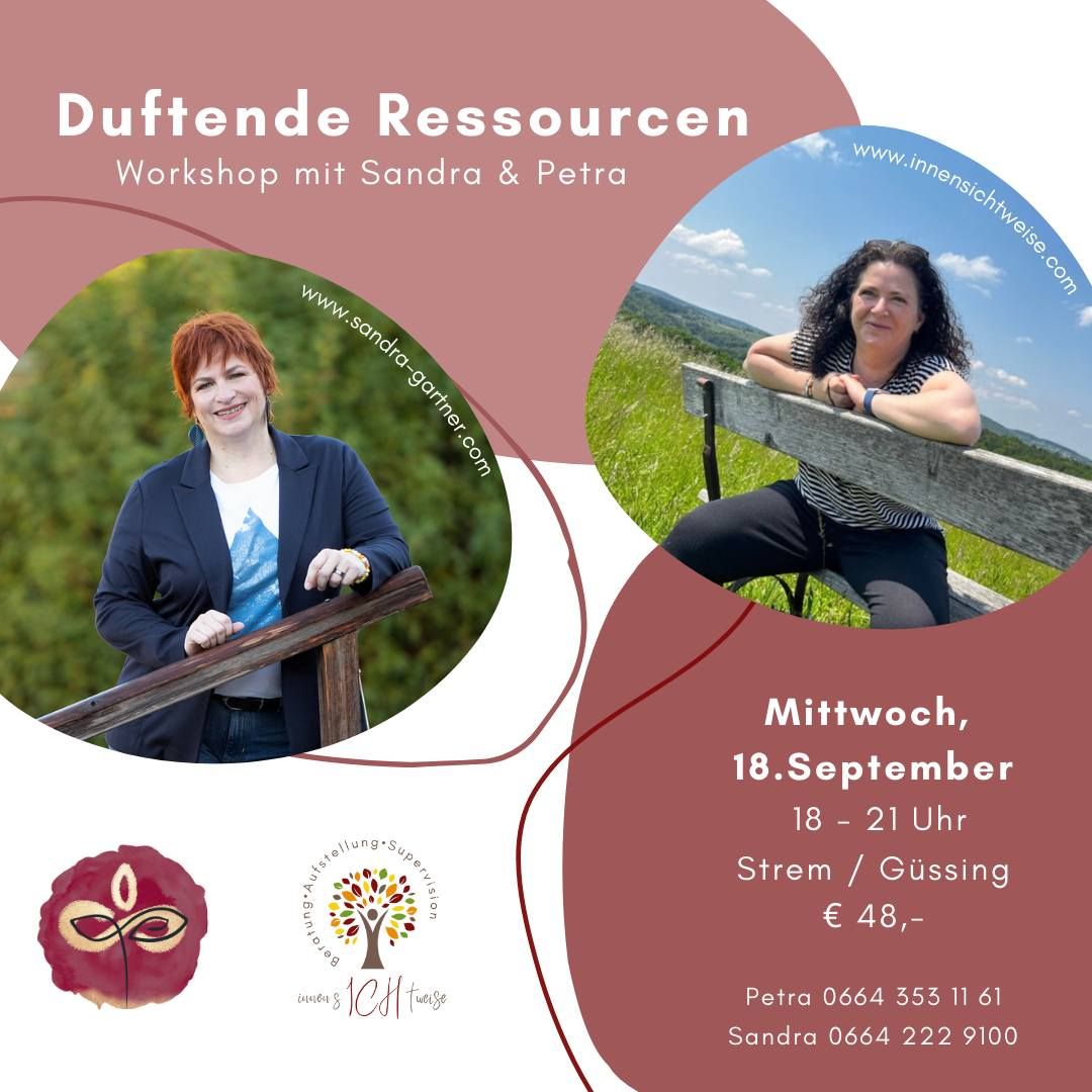 Duftende Ressourcen - Workshop mit Sandra & Petra