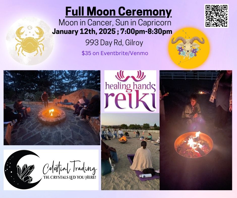 Full Moon Ceremony: Wolf Moon (Cancer Moon\/Capricorn Sun)