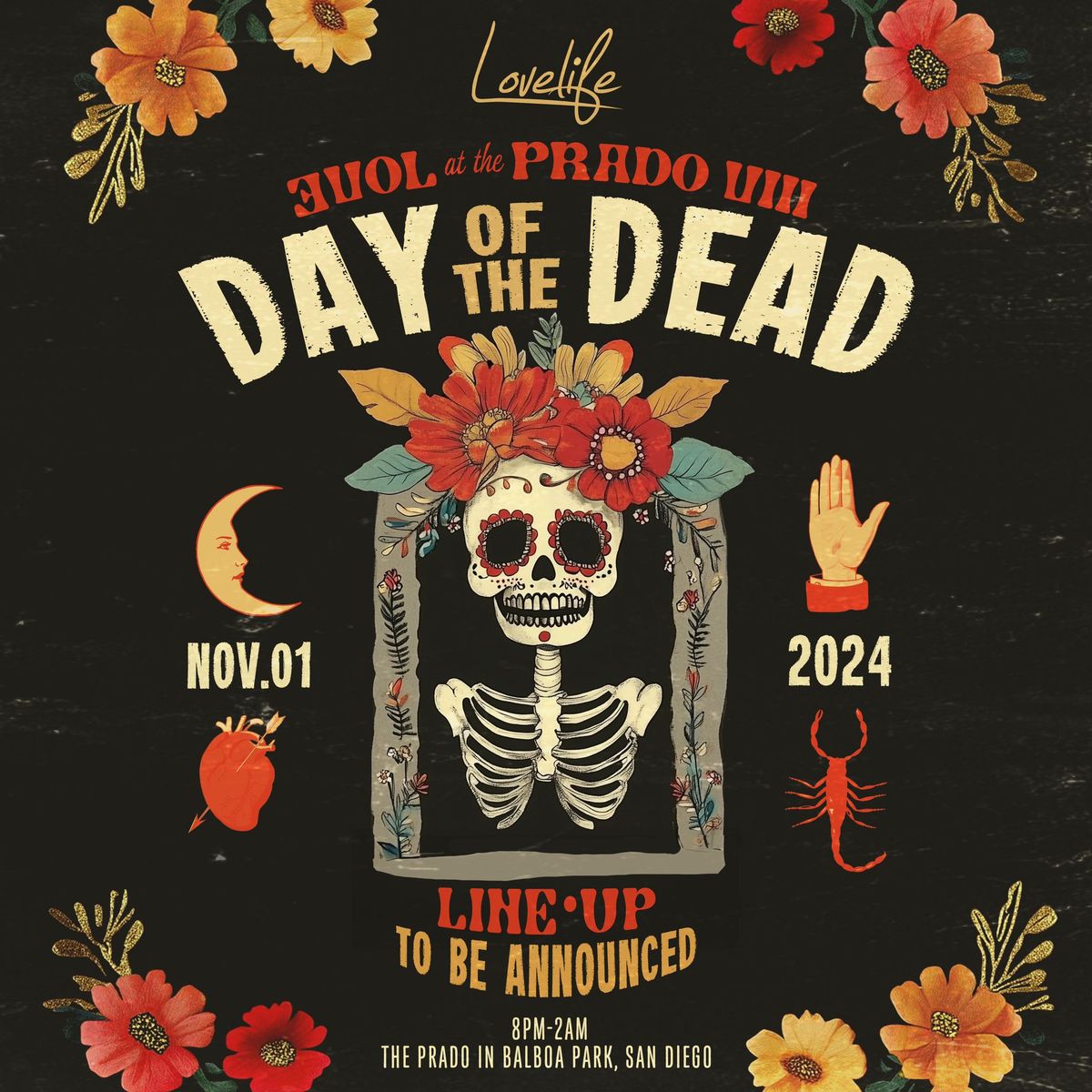 Day of the Dead w\/ ADAM TEN + Zombies In Miami at The Prado in Balboa Park