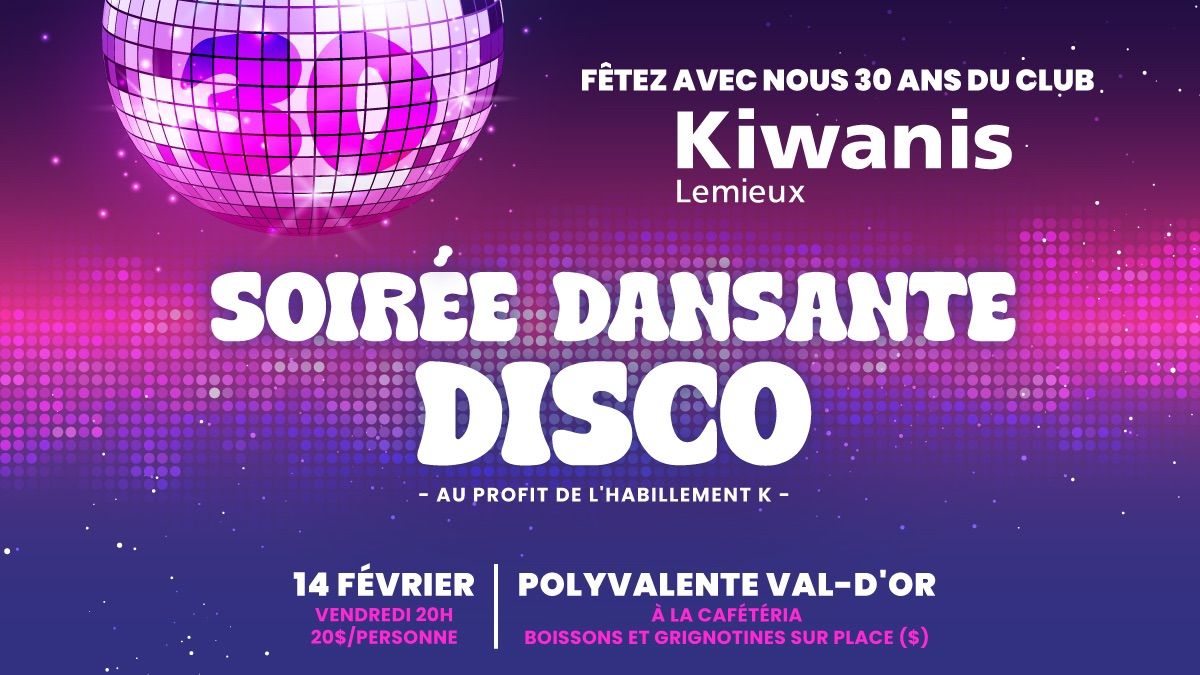 SOIR\u00c9E DANSANTE DISCO