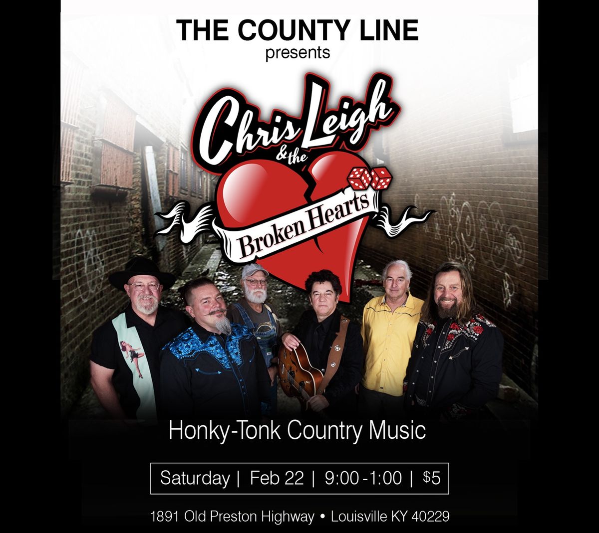 Chris Leigh and the Broken Hearts at County Line