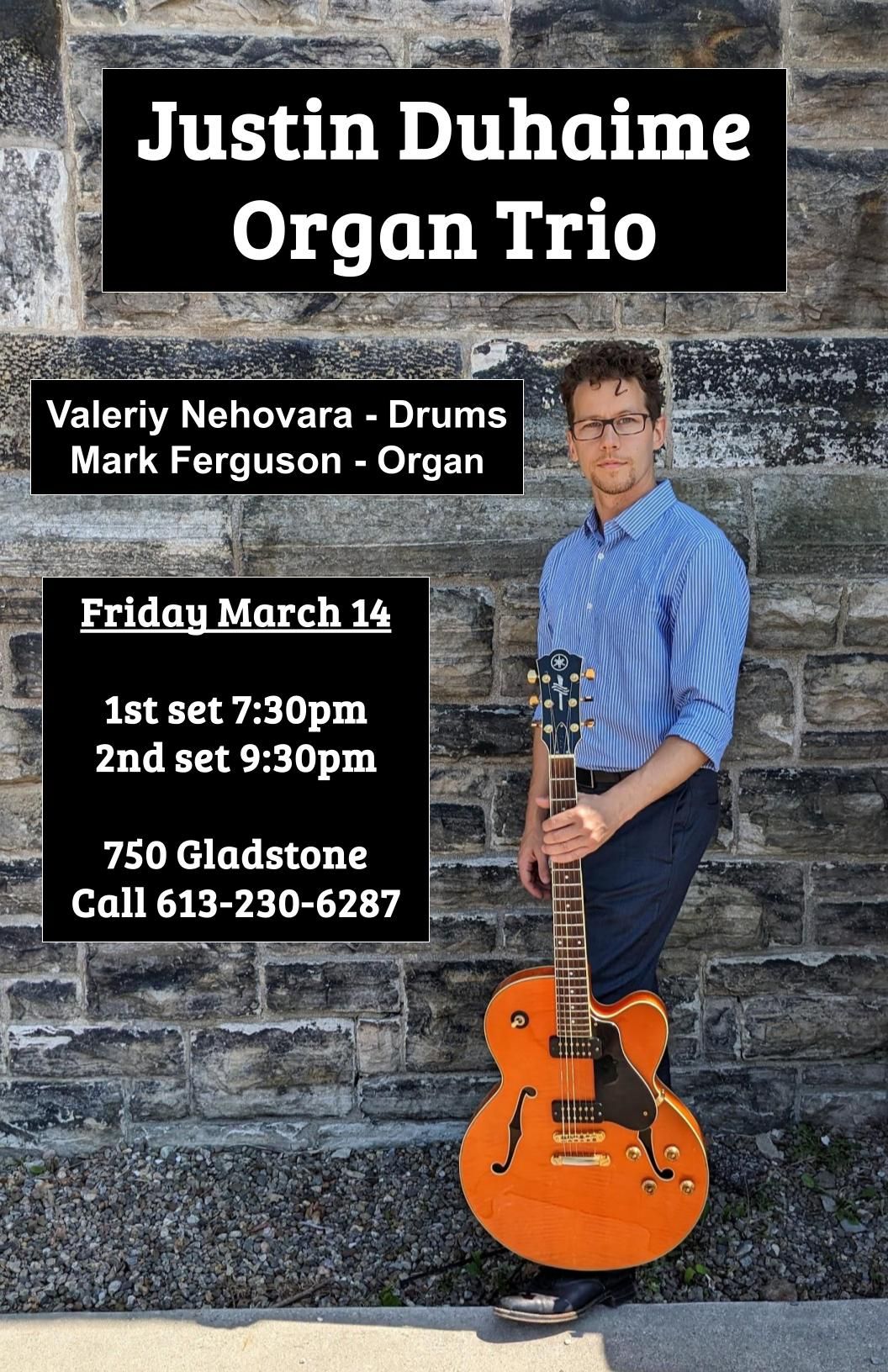 Justin Duhaime Organ Trio