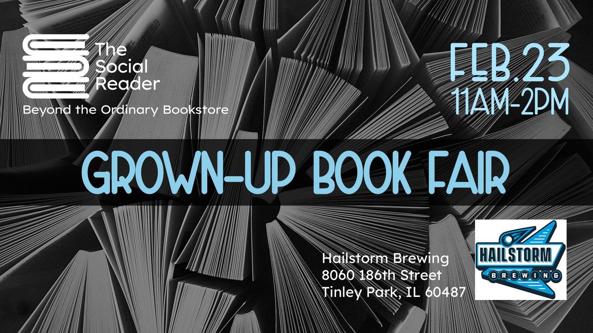 Grown-Up Book Fair at Hailstorm Brewing 