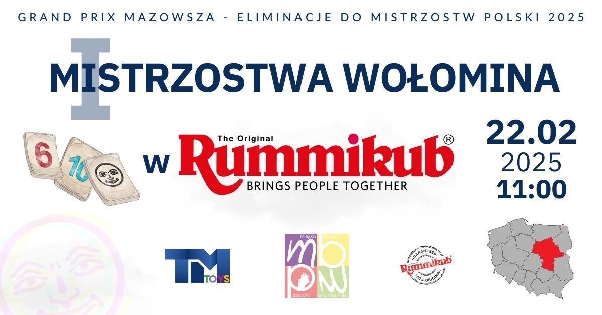 I Mistrzostwa Wo\u0142omina w Rummikub - cykl Grand Prix Mazowsza