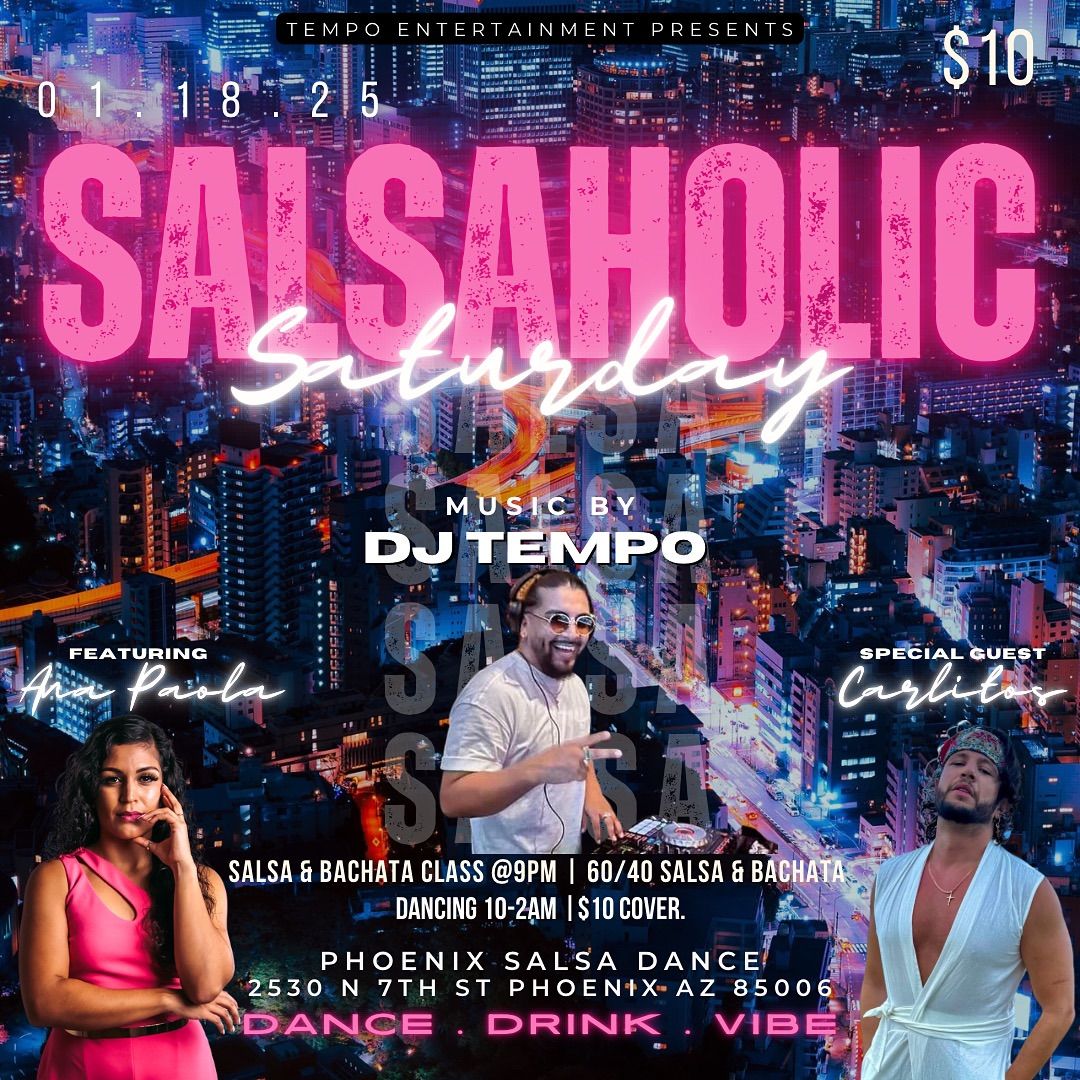 Salsaholic Saturday at Phoenix Salsa Dance studio