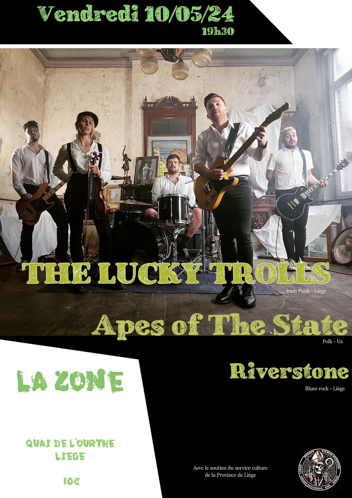 PBP Show: The Lucky Trolls + Apes Of The State + Riverstone
