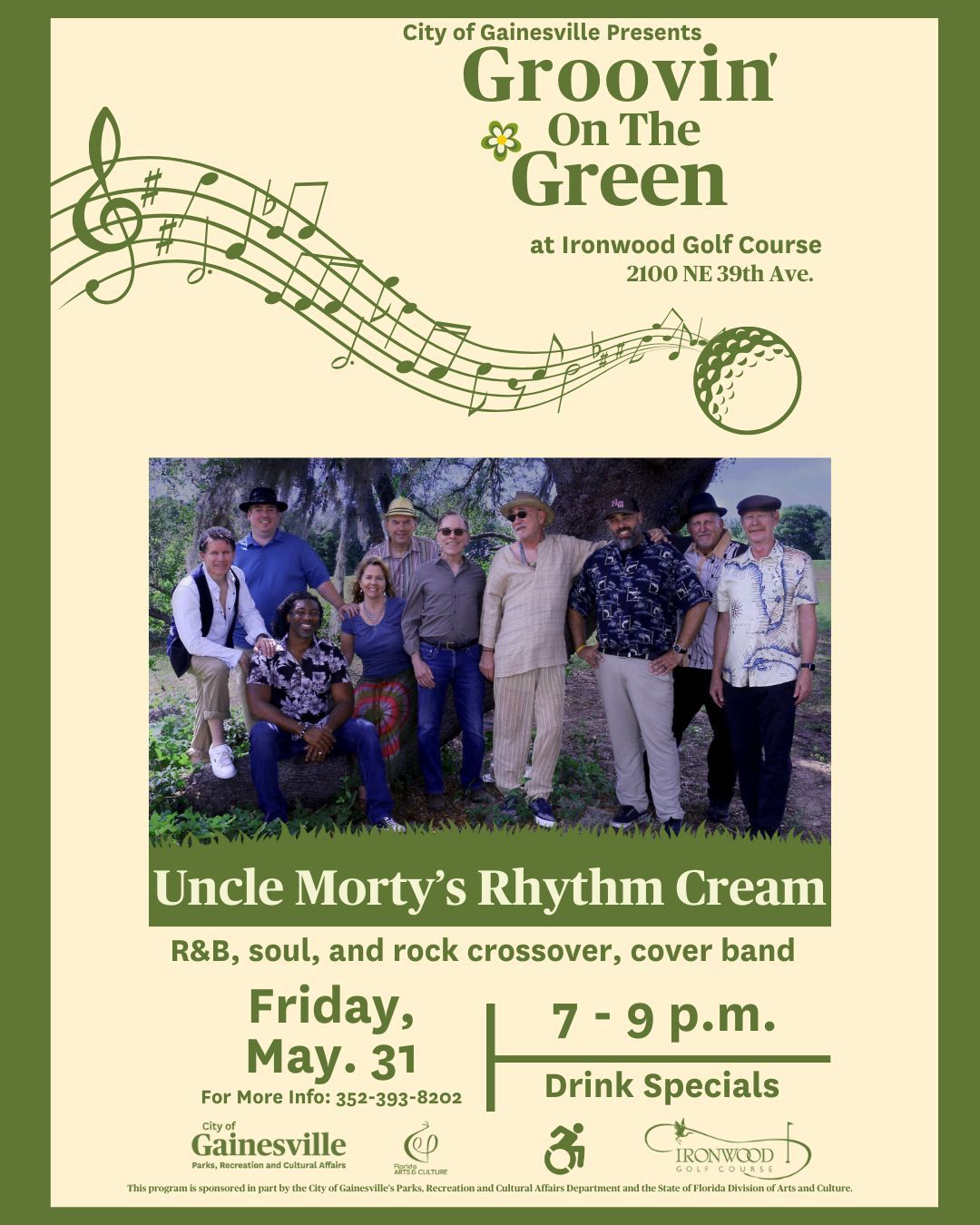 Uncle Morty's Rhythm Cream at Groovin' on the Green Concert Series