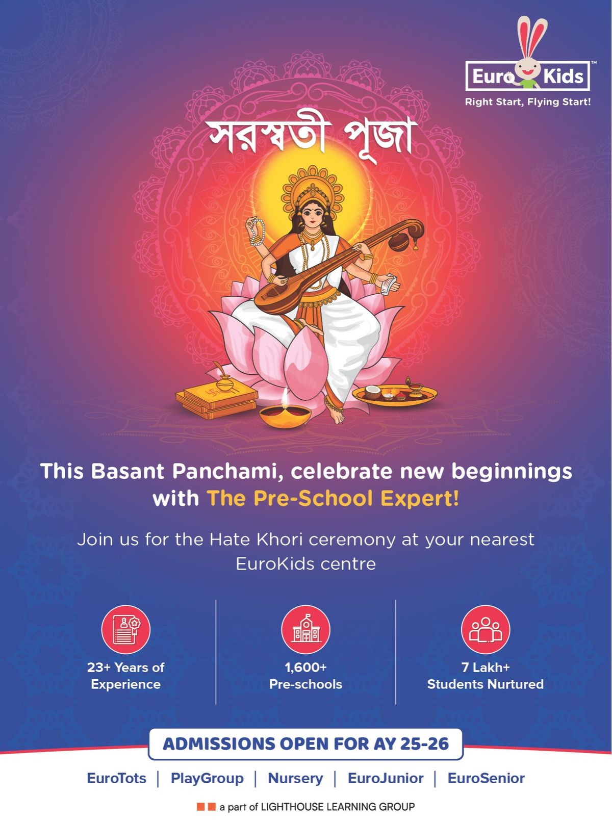 Basant Panchami Celebration with EuroKids