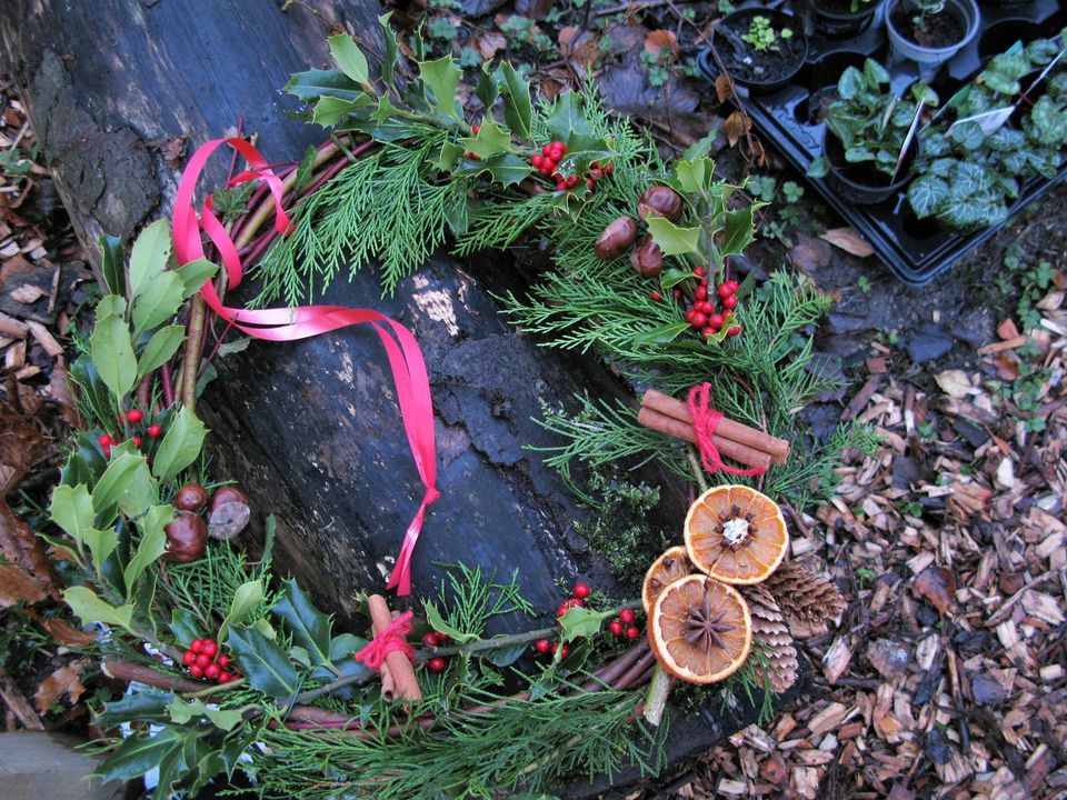 Christmas wreath walk