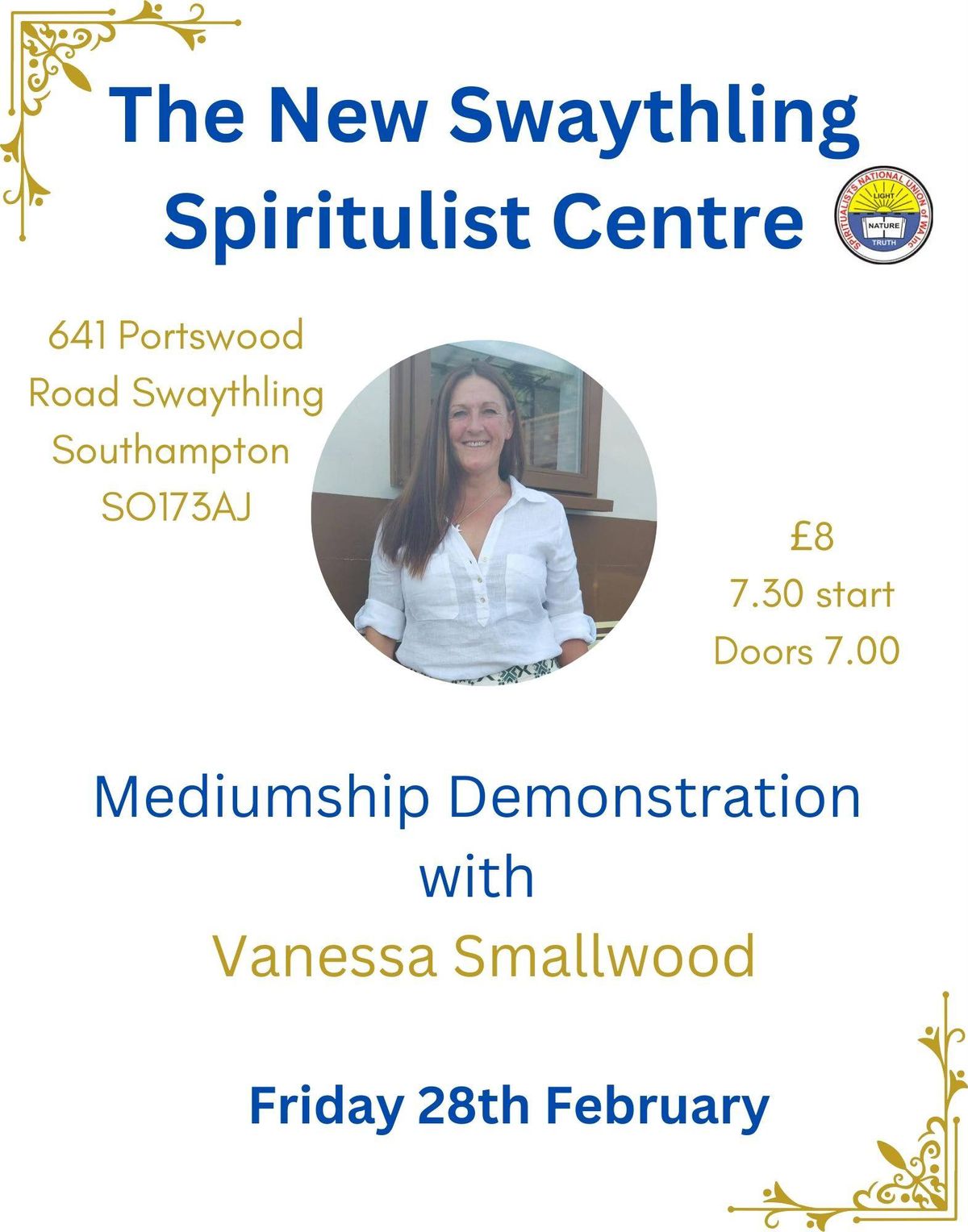 Mediumship Demonstration with Spiritual Medium Vanessa Smallwood 