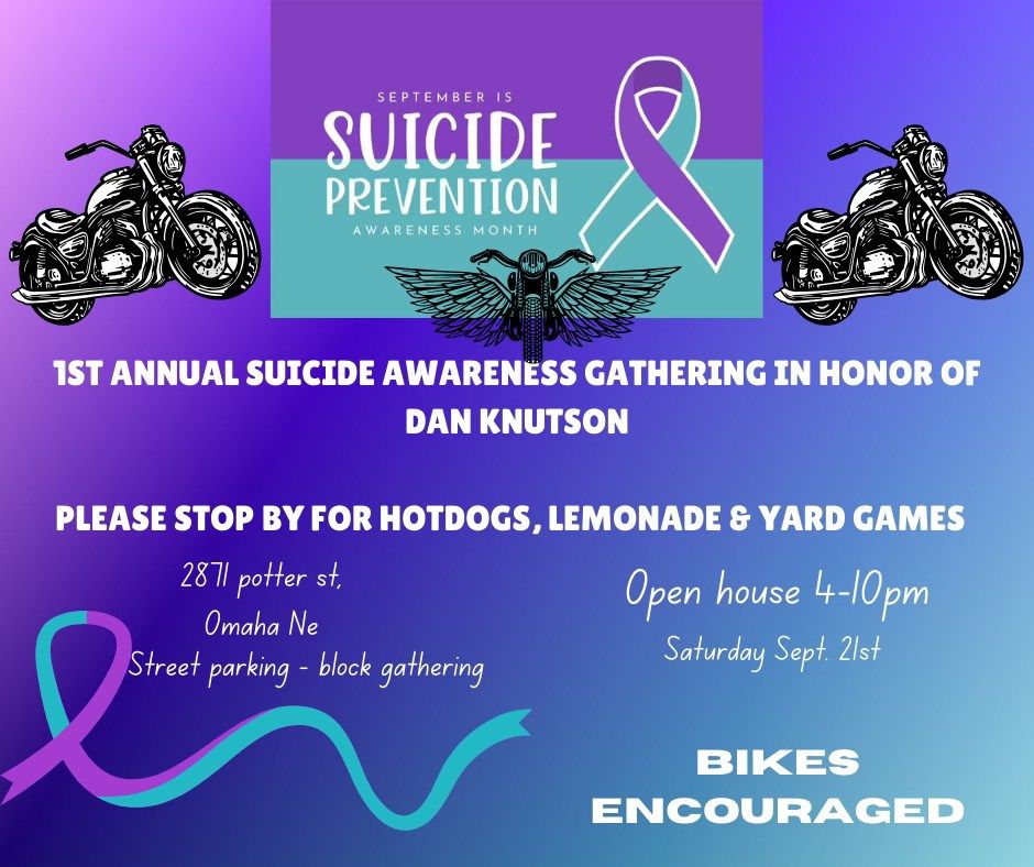 1st annual Suicide Awareness Gathering 