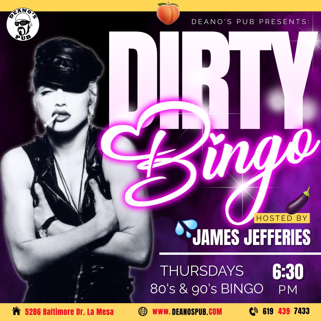 Deano's Dirty Bingo Night - Your Favorite Host JJ