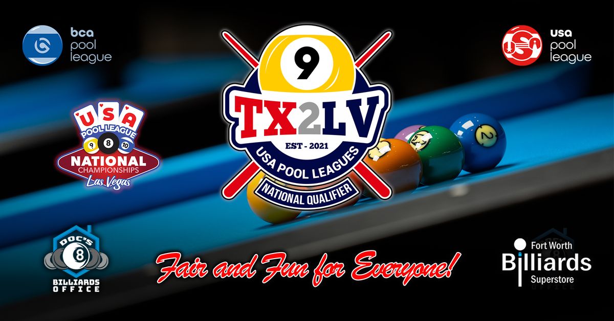 TX2LV USAPL 9Ball National Qualifier \ud83c\uddfa\ud83c\uddf8\ud83c\udfb1\ud83d\udeeb\ud83c\udfc6\ud83c\udfb0