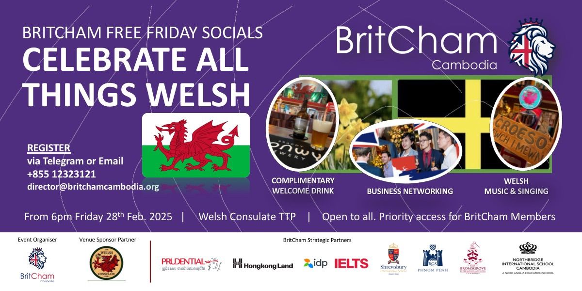 BritCham Free Networking Friday Social \u2013 Celebrating Wales!