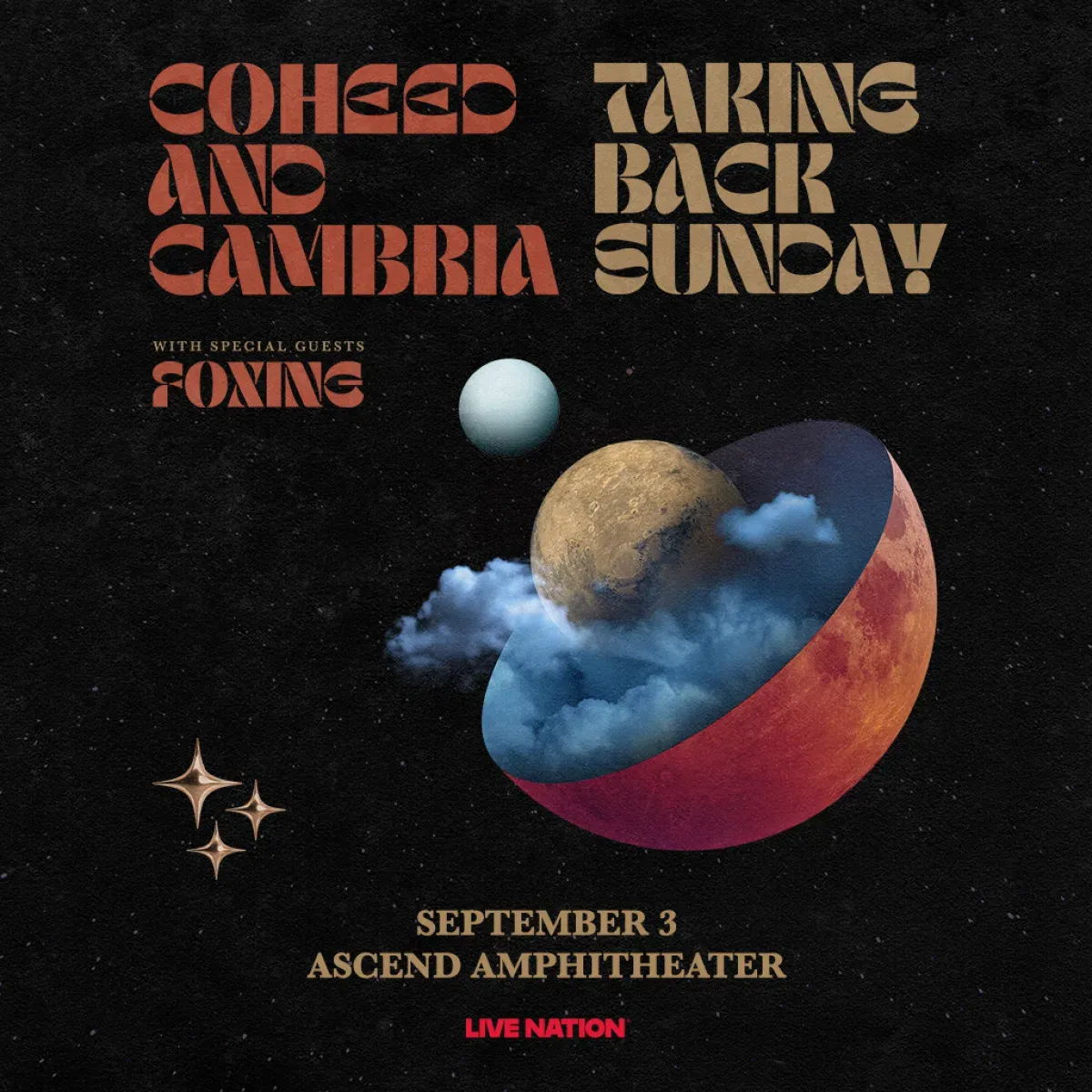 Coheed and Cambria with Taking Back Sunday at Ascend Amphitheater