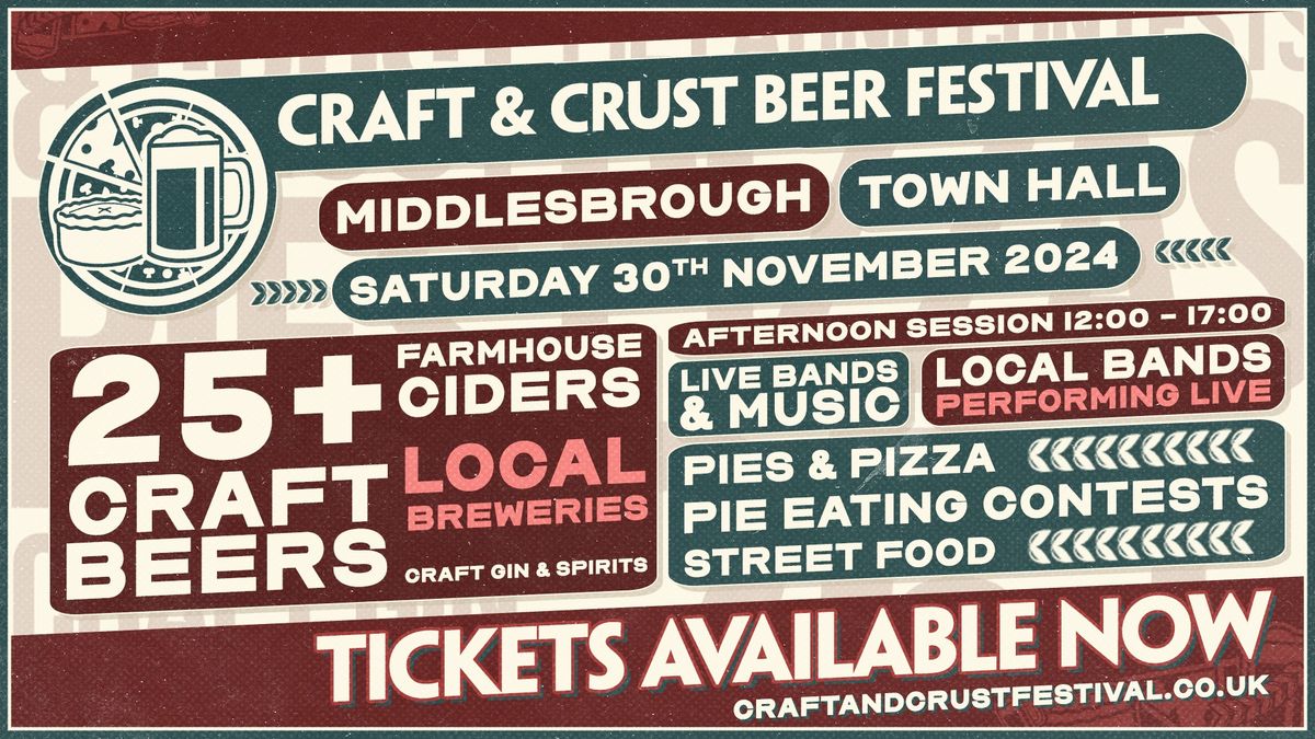 Craft and Crust Beer Festival - Middlesbrough