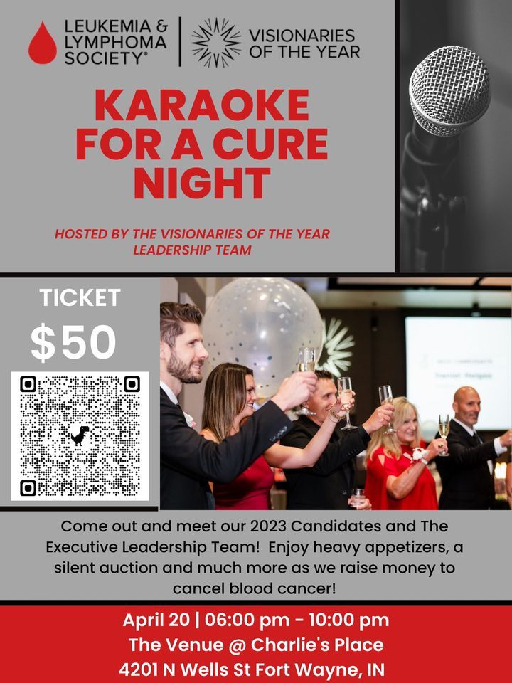 Visionaries of the Year Karaoke for a Cure, The Venue at Charlie’s