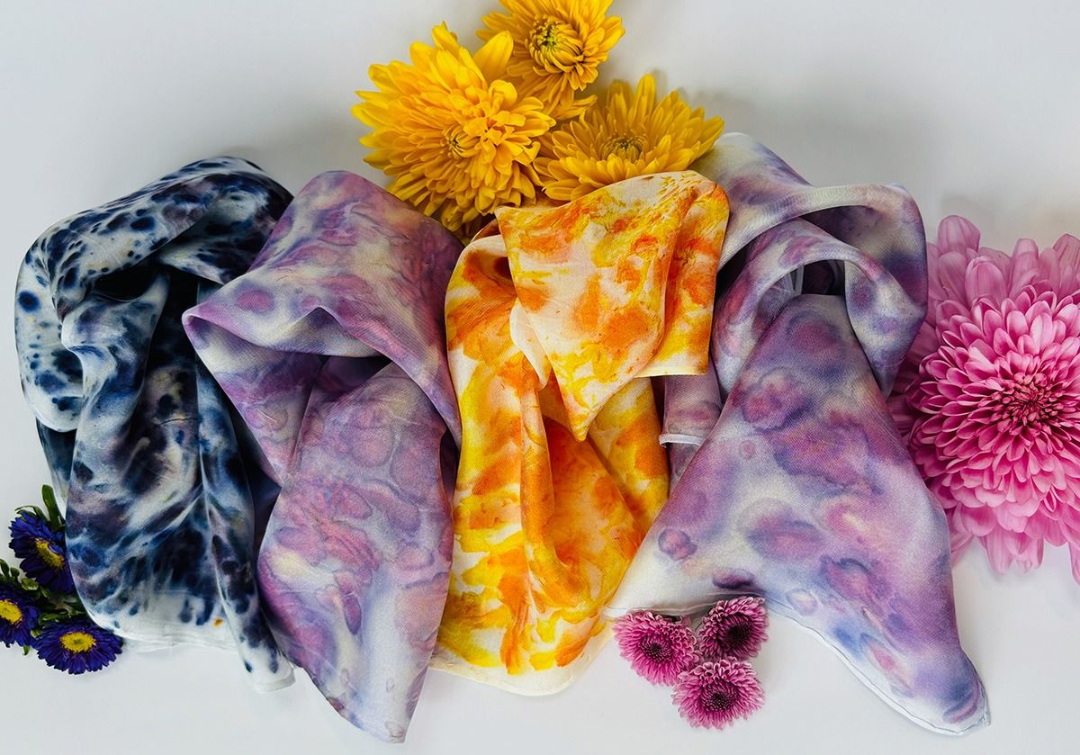 Botanical Silk Print Scarves with Cheryl Desjardin