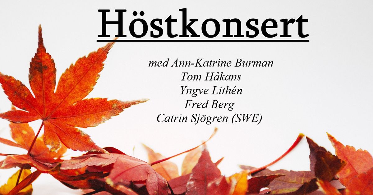 H\u00f6stkonsert vid Seniorpunkten i Smedsby