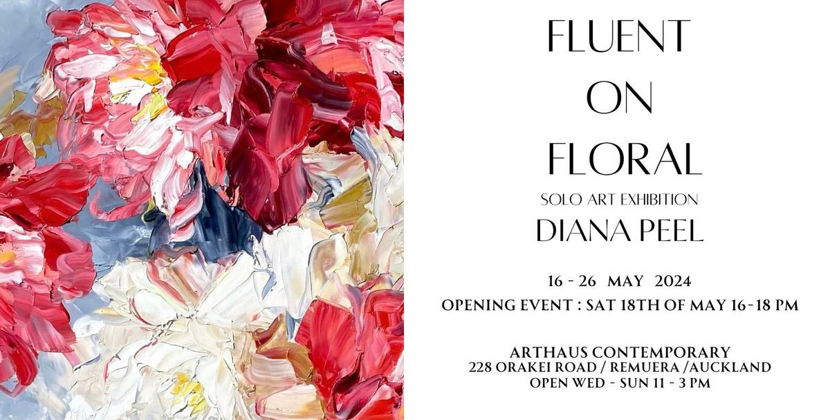 FLUENT ON FLORAL \/ art exhibition opening