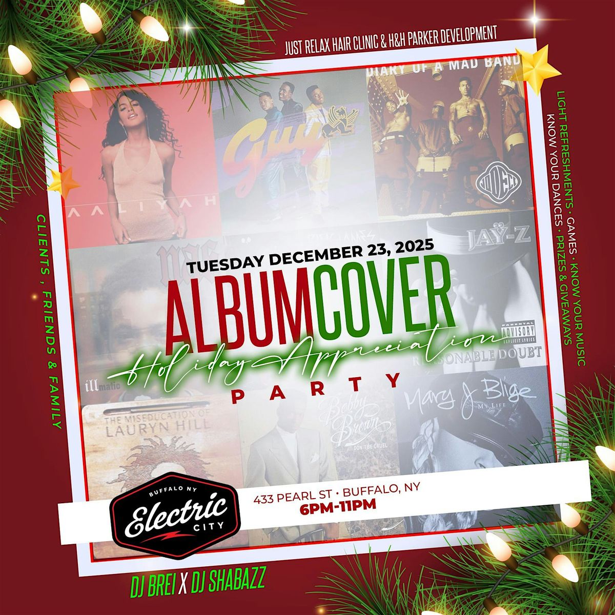 Album Cover Appreciation Holiday Party Host by Just Relax & HH Development