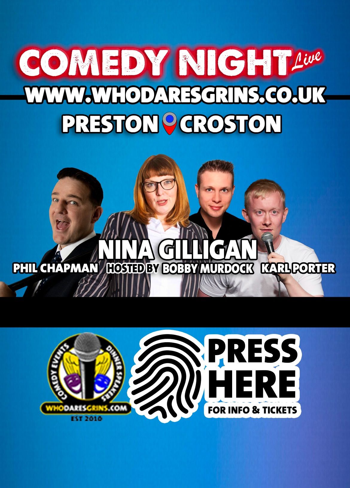 Comedy Night Live with Headliner Nina Gilligan 