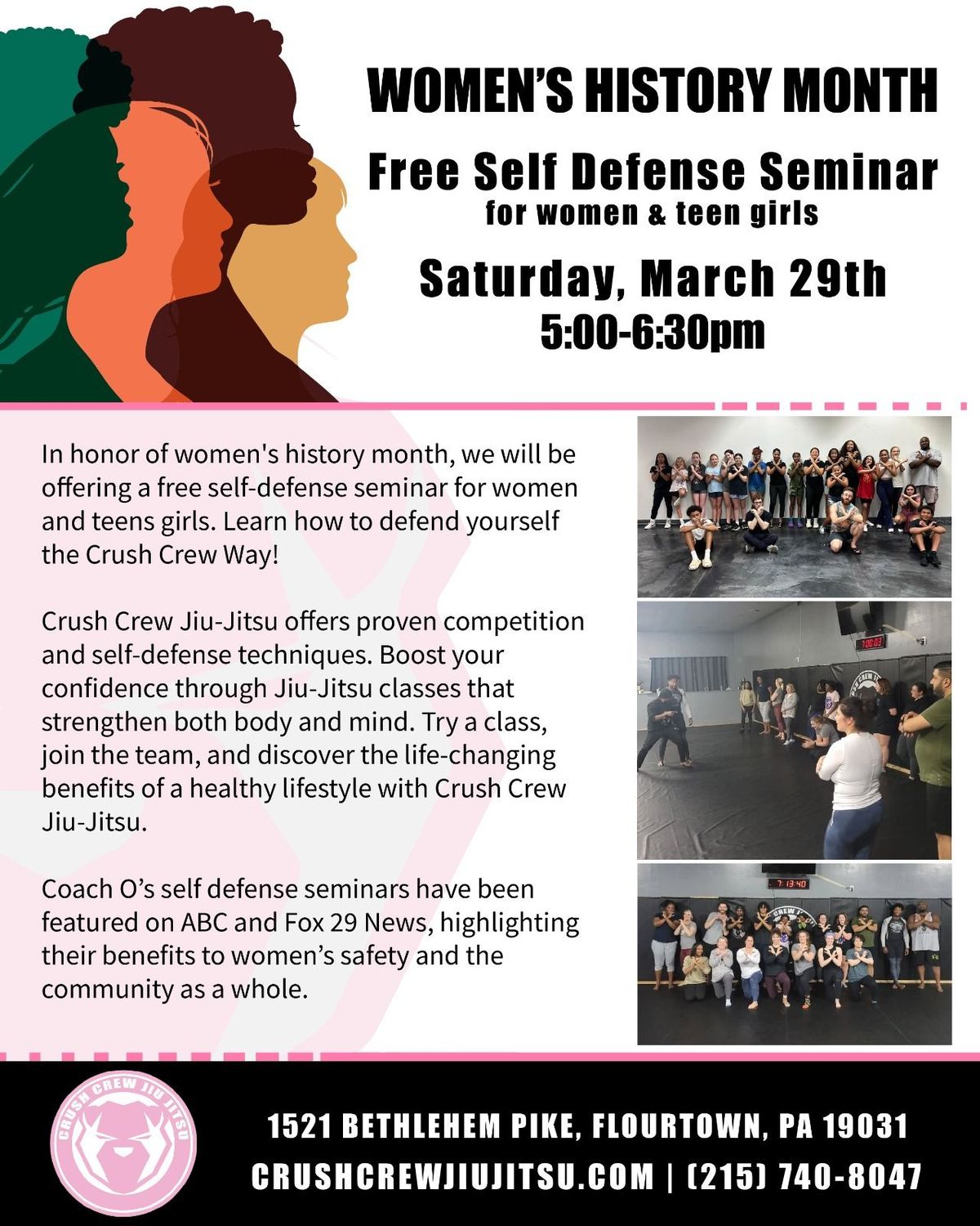 Crush Crew Women's Self-Defense Seminar