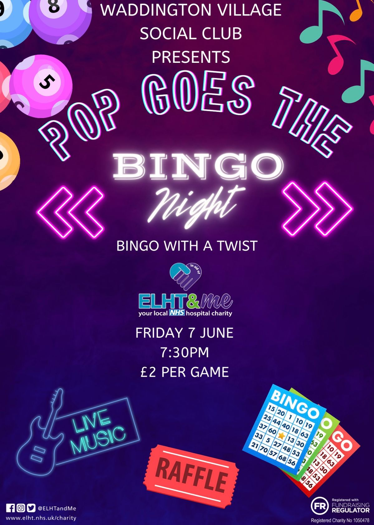 Pop goes the bingo at Waddington Social Club 