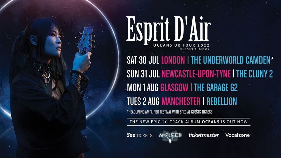 Esprit D'Air | Rebellion, Manchester | Plus Special Guests Nebulesse | Oceans Tour 2022