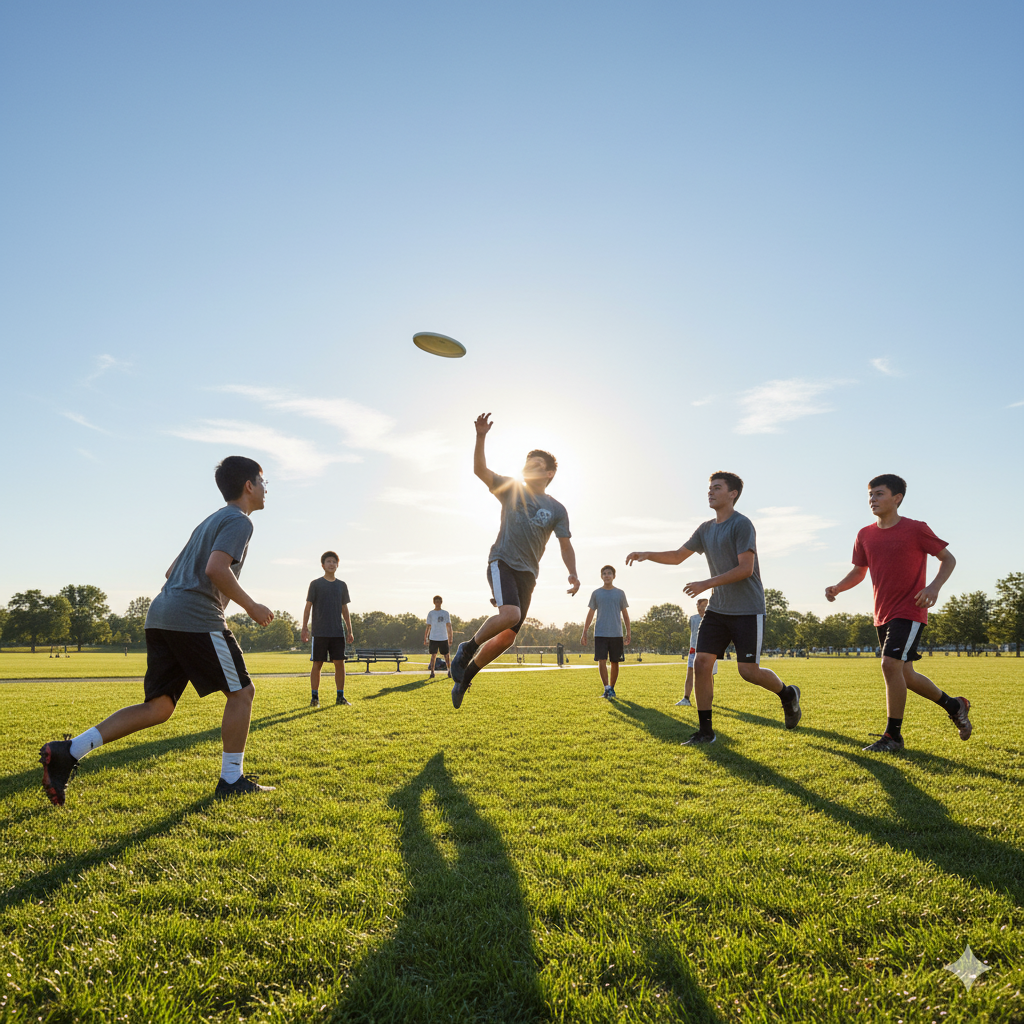 Young Men Activity - Ultimate Frisbee