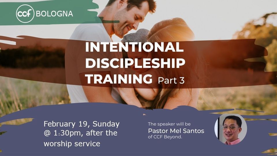 Intentional Discipleship Training Part 3, Via Paolo Giovanni Martini, 7 ...