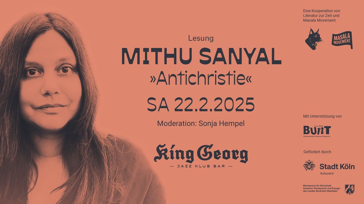 Lesung: Mithu Sanyal \u00bbAntichristie\u00ab