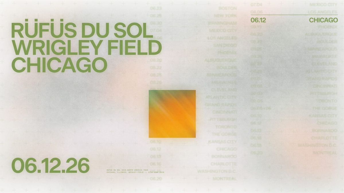 R\u00fcf\u00fcs Du Sol Chicago Tickets
