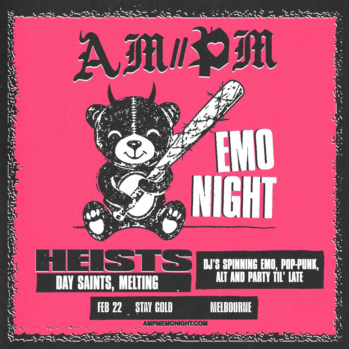 am\/\/pm emo night \/\/ melbourne february 22