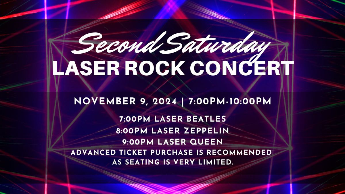 Second Saturday Laser Rock Concerts