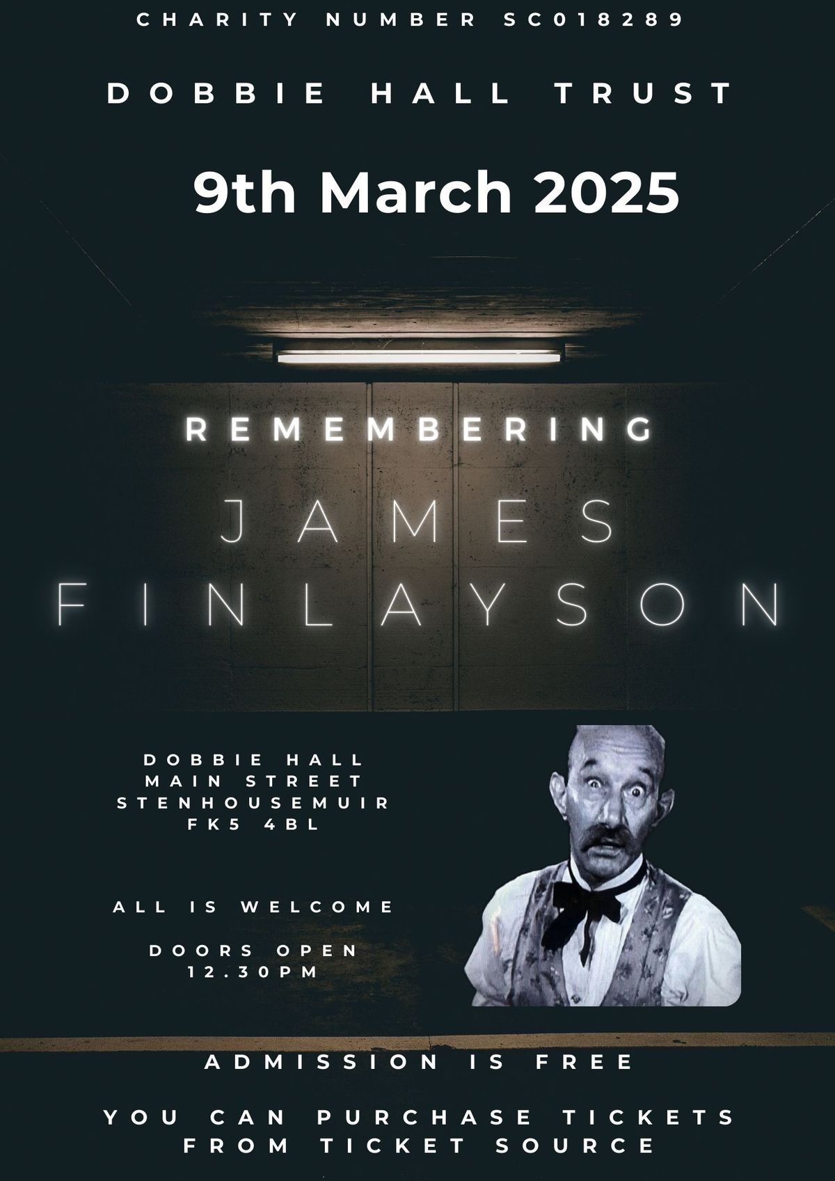 Remember James Finlayson event