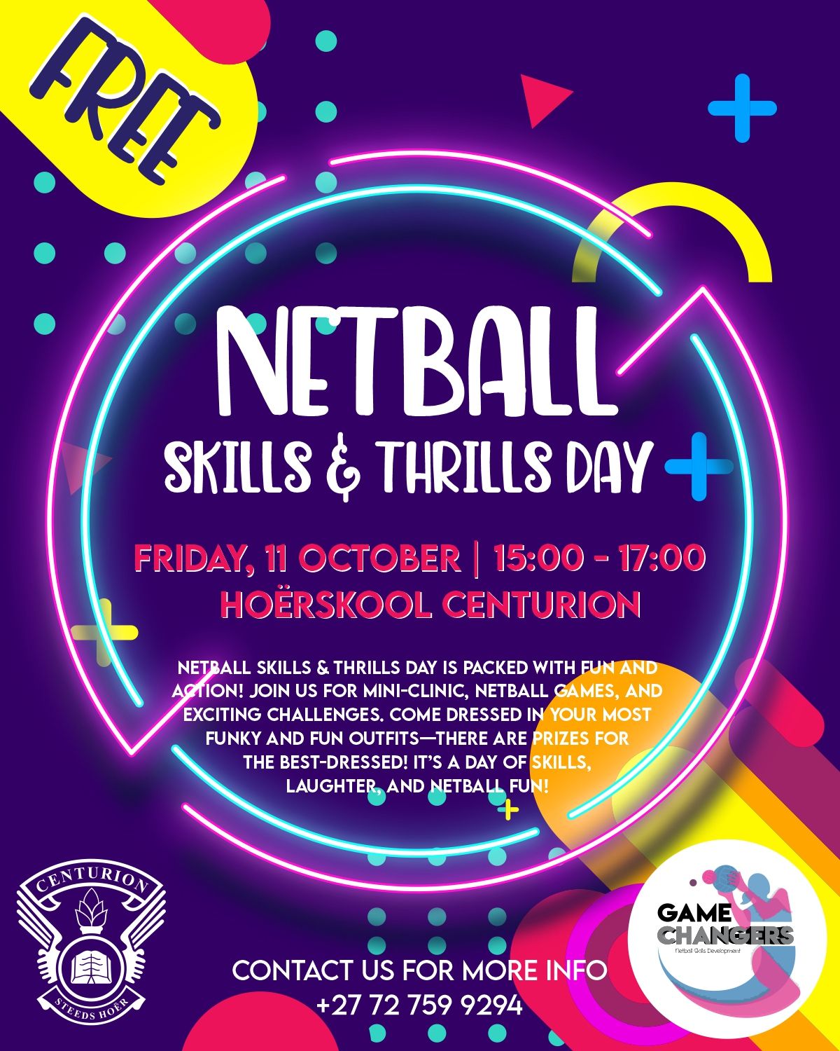 Netball Skills & Thrills Day - FREE EVENT