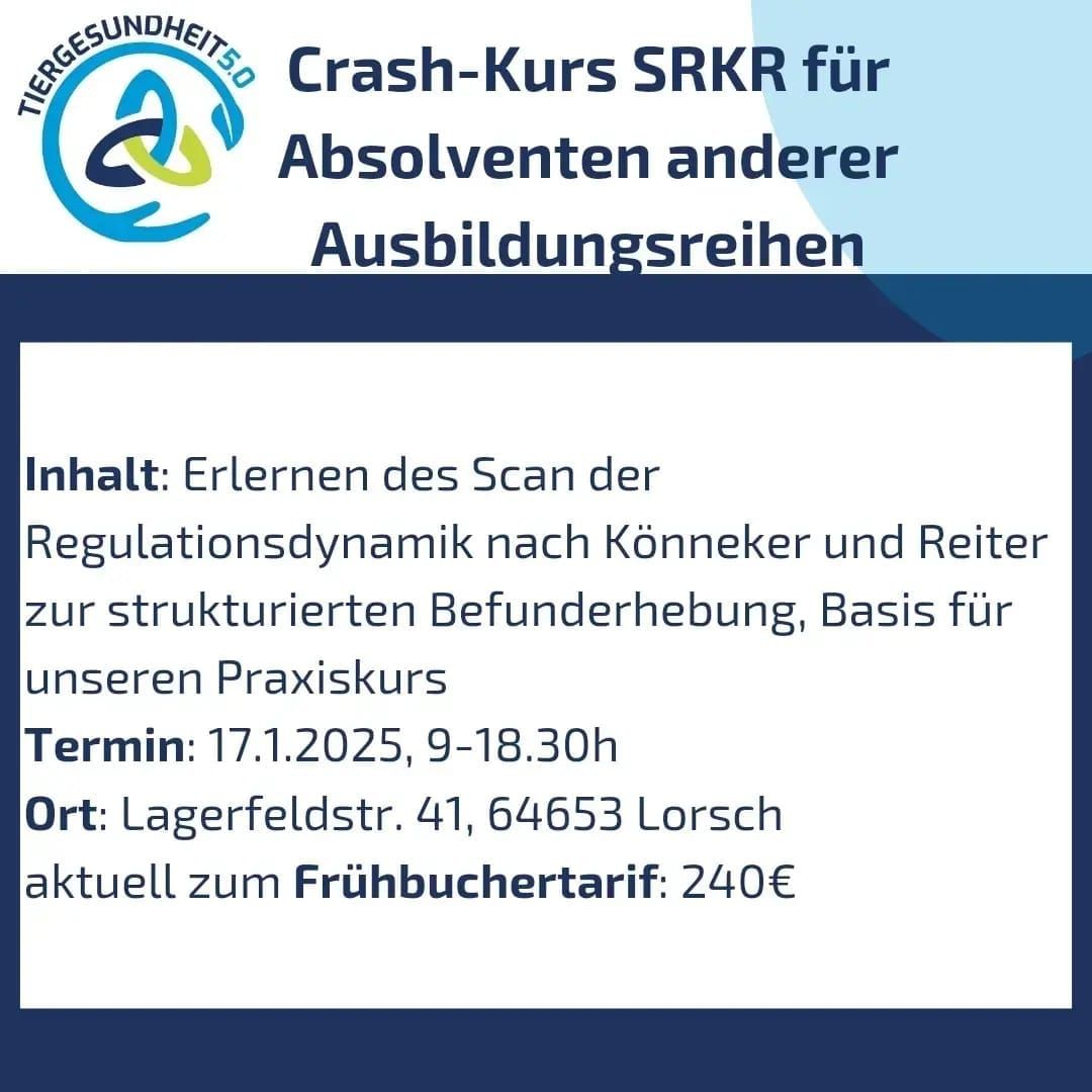 Crash-Kurs Osteopathie f\u00fcr Fortgeschrittene Scan der Regulationsdynamik nach K\u00f6nneker und Reiter