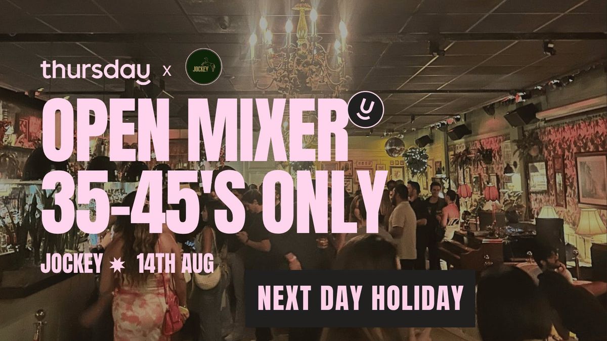 Thursday | Cocktail evening at Jockey (35-45) | Antwerp